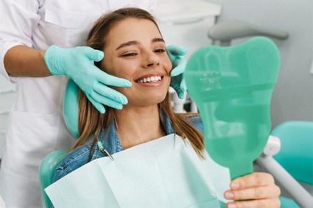 Fort Worth cosmetic dentist showing patient smile