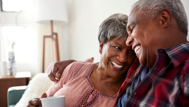 Couple with dental implants in Fort Worth 